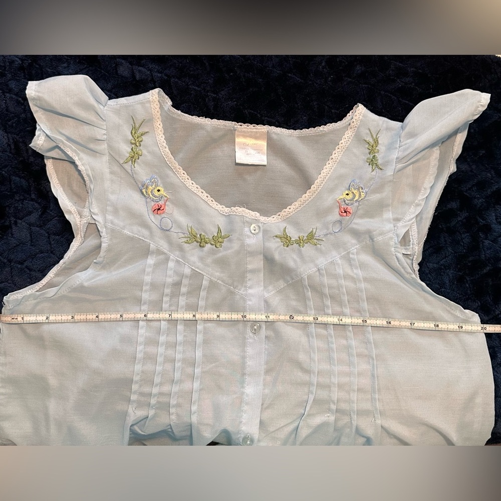 Jolie Nightgown Blue Size M EUC - Picture 8 of 8